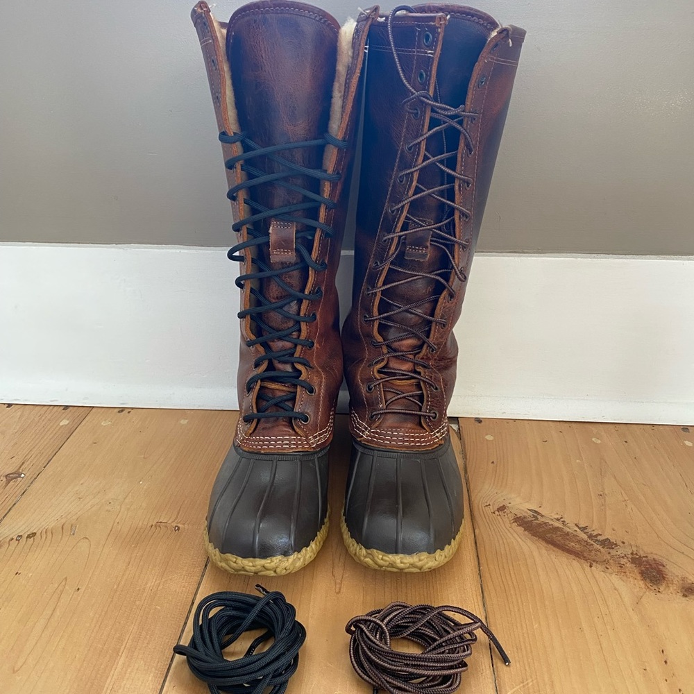 Womens LL Bean 16” Lined Boot